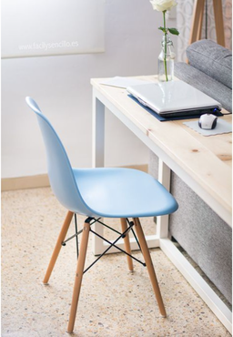 NORDIC CHAIR WOODEN LEGS (KERUSI KAYU)