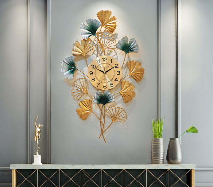CLOCK IRON WALL DECORATION A2098_1