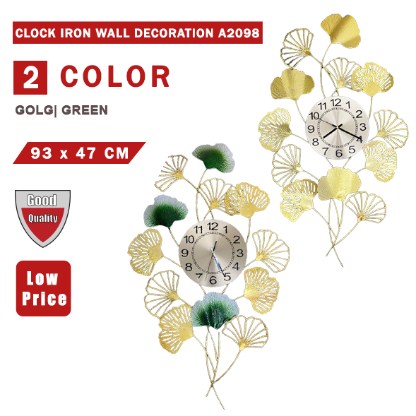 CLOCK IRON WALL DECORATION A2098