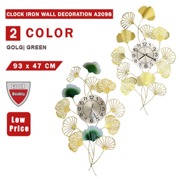 CLOCK IRON WALL DECORATION A2098