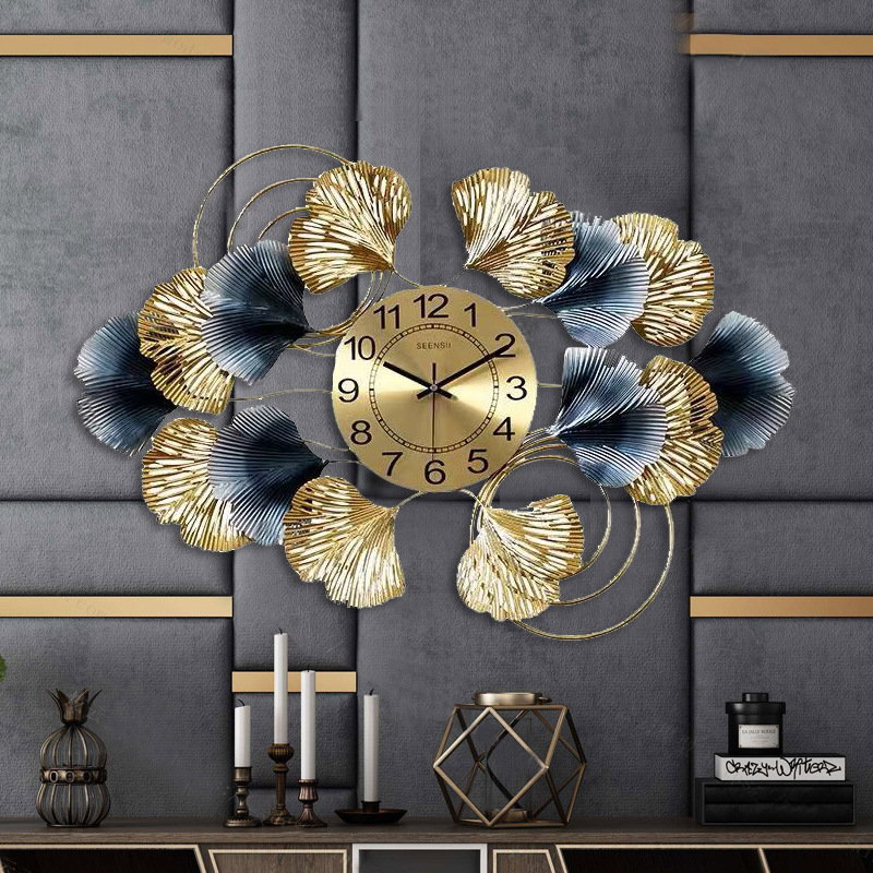 CLOCK IRON WALL DECORATION A0832_2