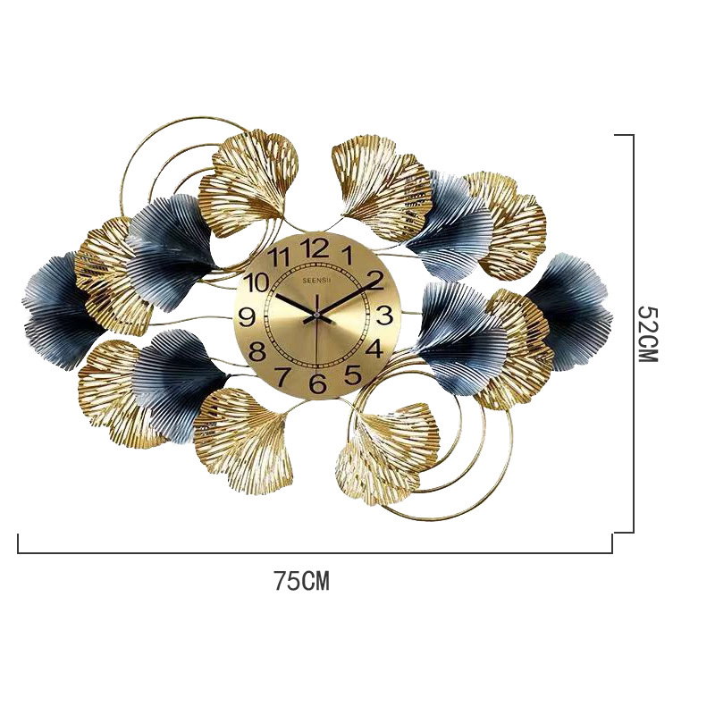 CLOCK IRON WALL DECORATION A0832_6