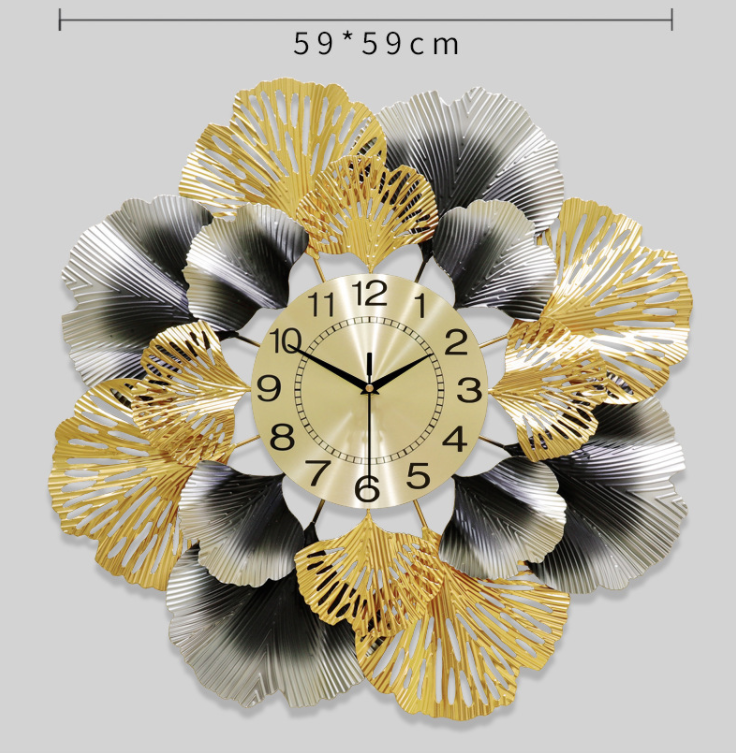 CLOCK IRON WALL DECORATION A0818_6