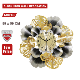 CLOCK IRON WALL DECORATION A0818