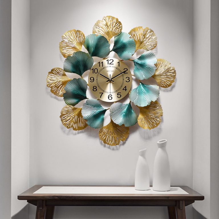 CLOCK IRON WALL DECORATION A0817_2