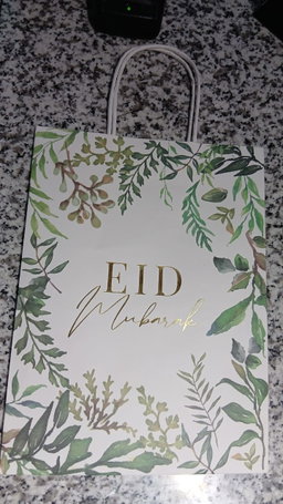 Eid Mubarak Green Floral bag