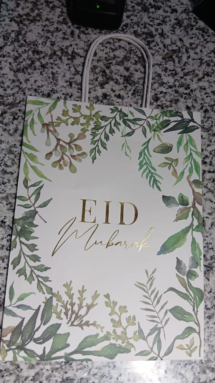 Eid Mubarak Green Floral bag