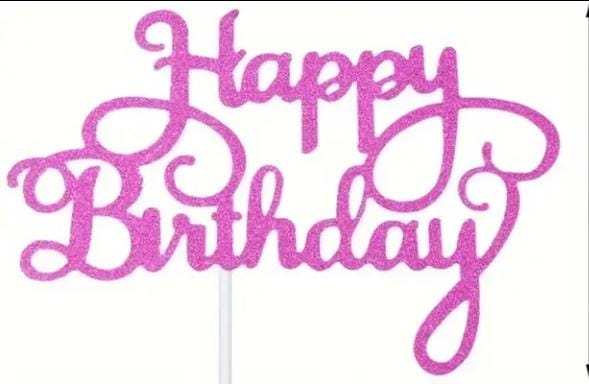 Happy birthday topper