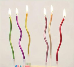 Wavy candle