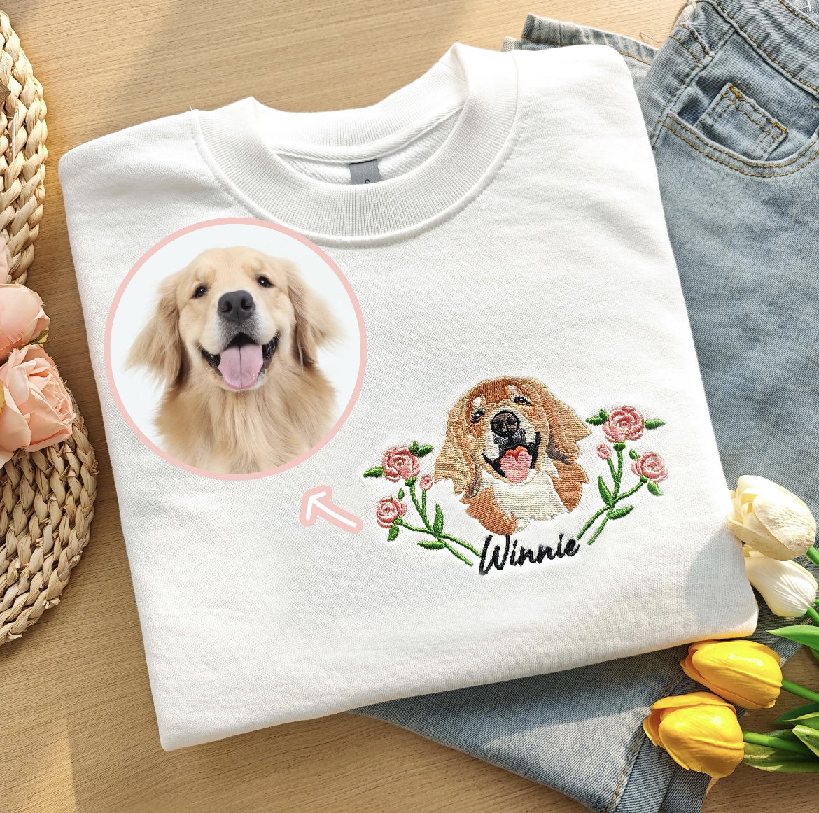 T-shirt bordado carita de mascota_2