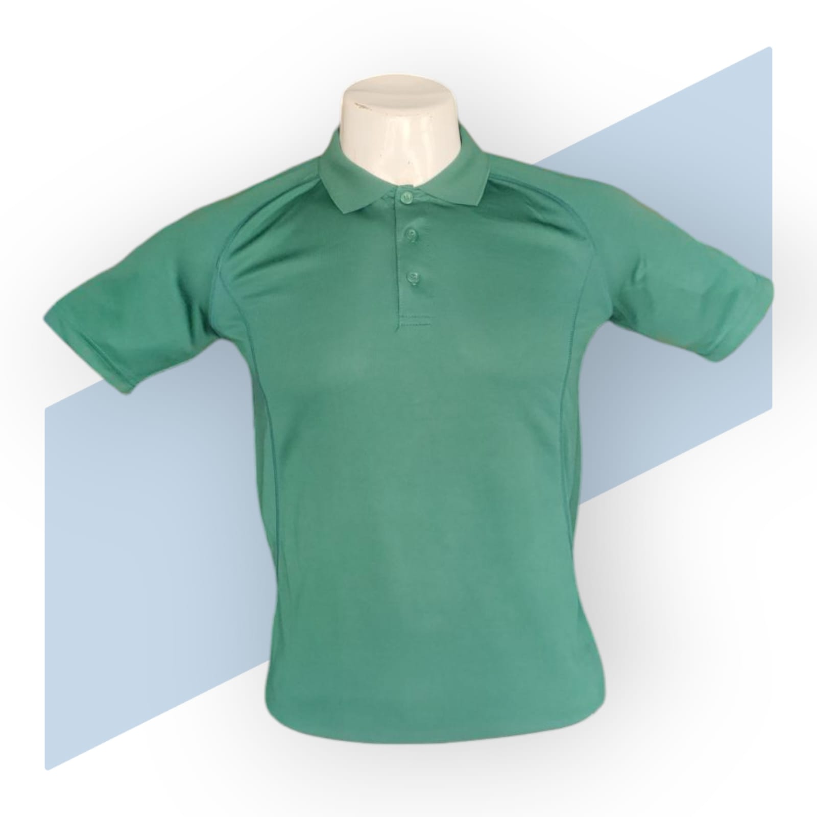 Green Sports Polo T-shirt For Men_0