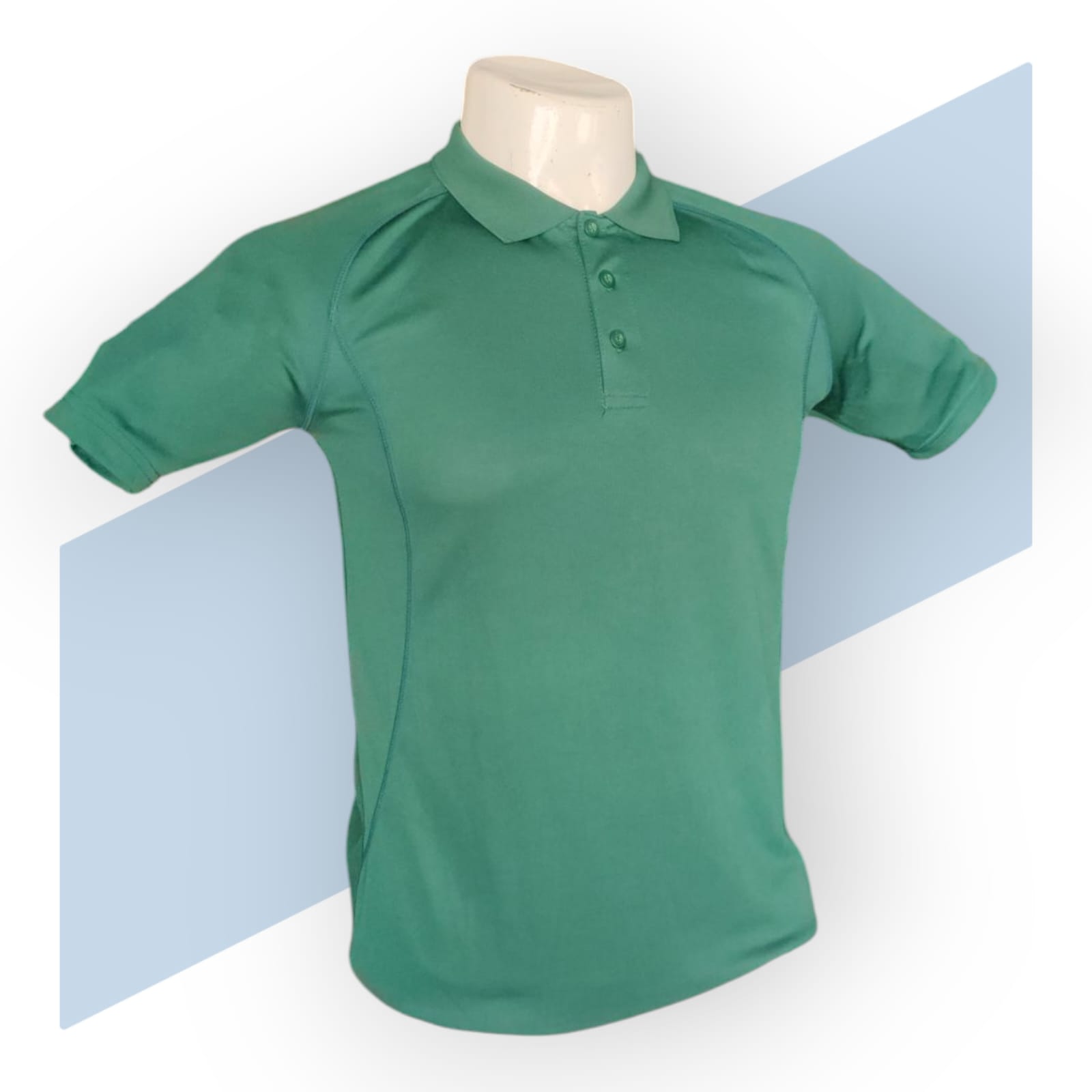 Green Sports Polo T-shirt For Men_1