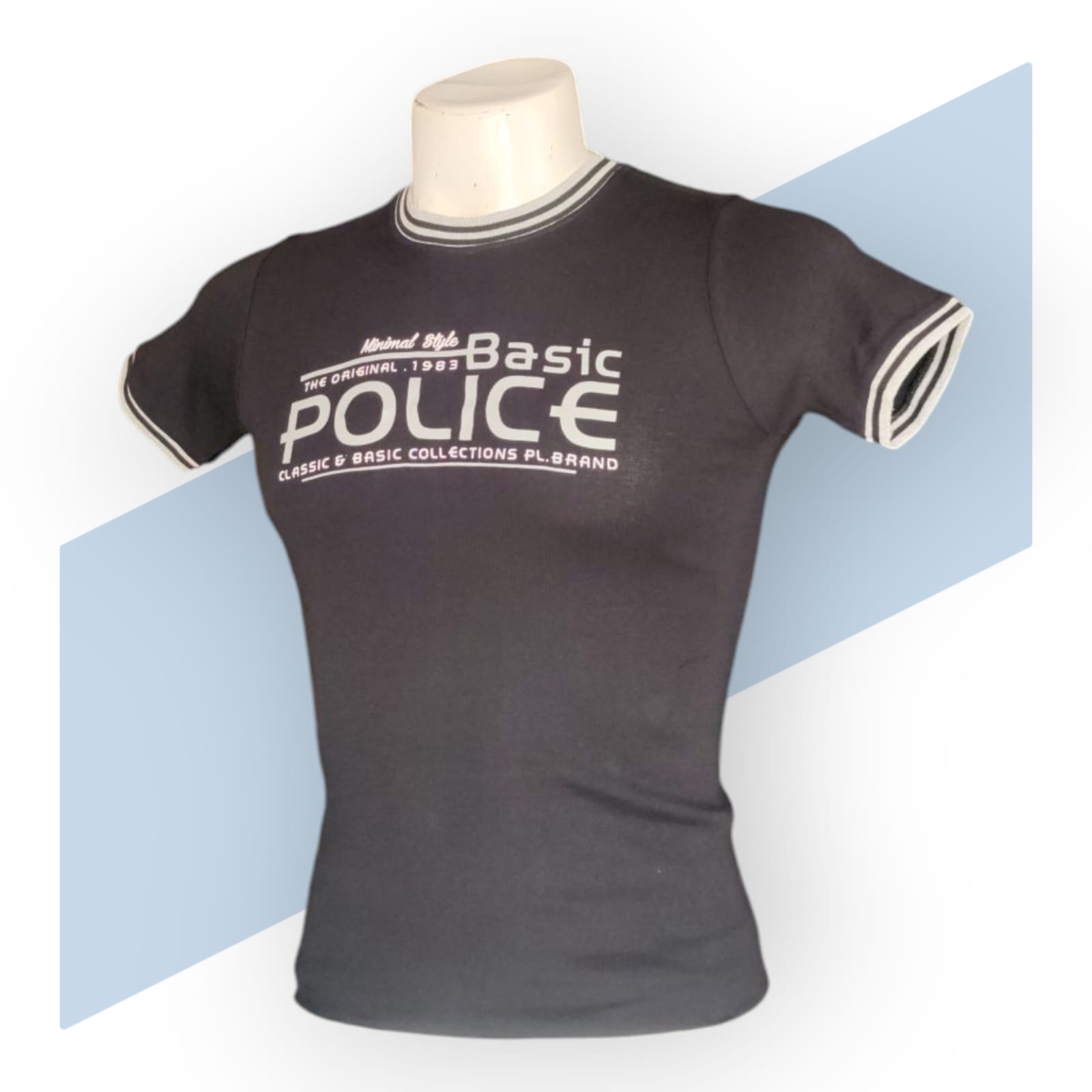 Round Neck Police T-Shirt_0