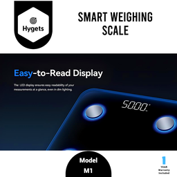 Hygets M1 Smart Body Composition Weighing Scale (4-Electrode) – Indicator Light