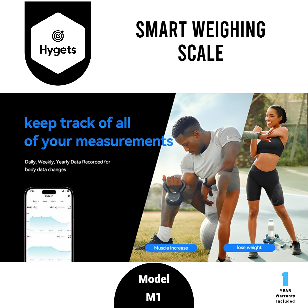 Hygets M1 Smart Body Composition Weighing Scale (4-Electrode) – Indicator Light_8