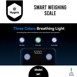 Hygets M1 Smart Body Composition Weighing Scale (4-Electrode) – Indicator Light