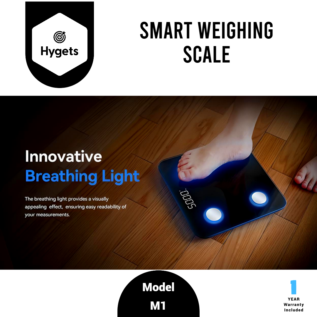 Hygets M1 Smart Body Composition Weighing Scale (4-Electrode) – Indicator Light_3