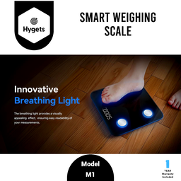 Hygets M1 Smart Body Composition Weighing Scale (4-Electrode) – Indicator Light