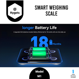 Hygets M1 Smart Body Composition Weighing Scale (4-Electrode) – Indicator Light