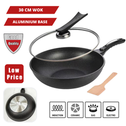 ORIGINAL KOREAN NON STICK WOK 30CM ALUMINIUM