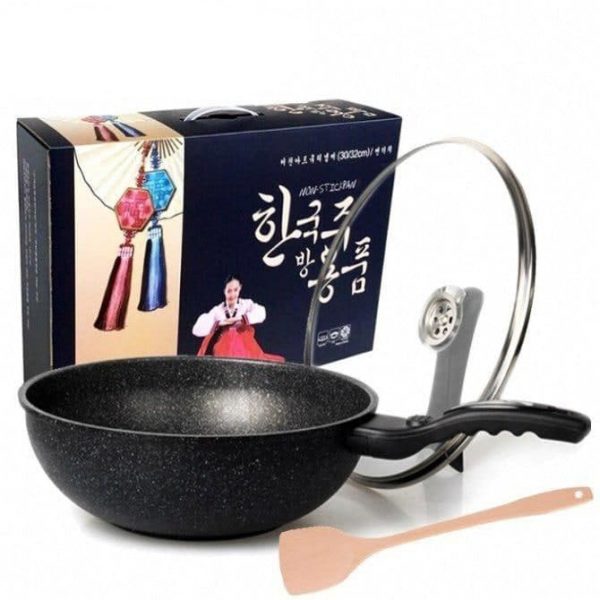 ORIGINAL KOREAN NON STICK WOK 30CM ALUMINIUM_1