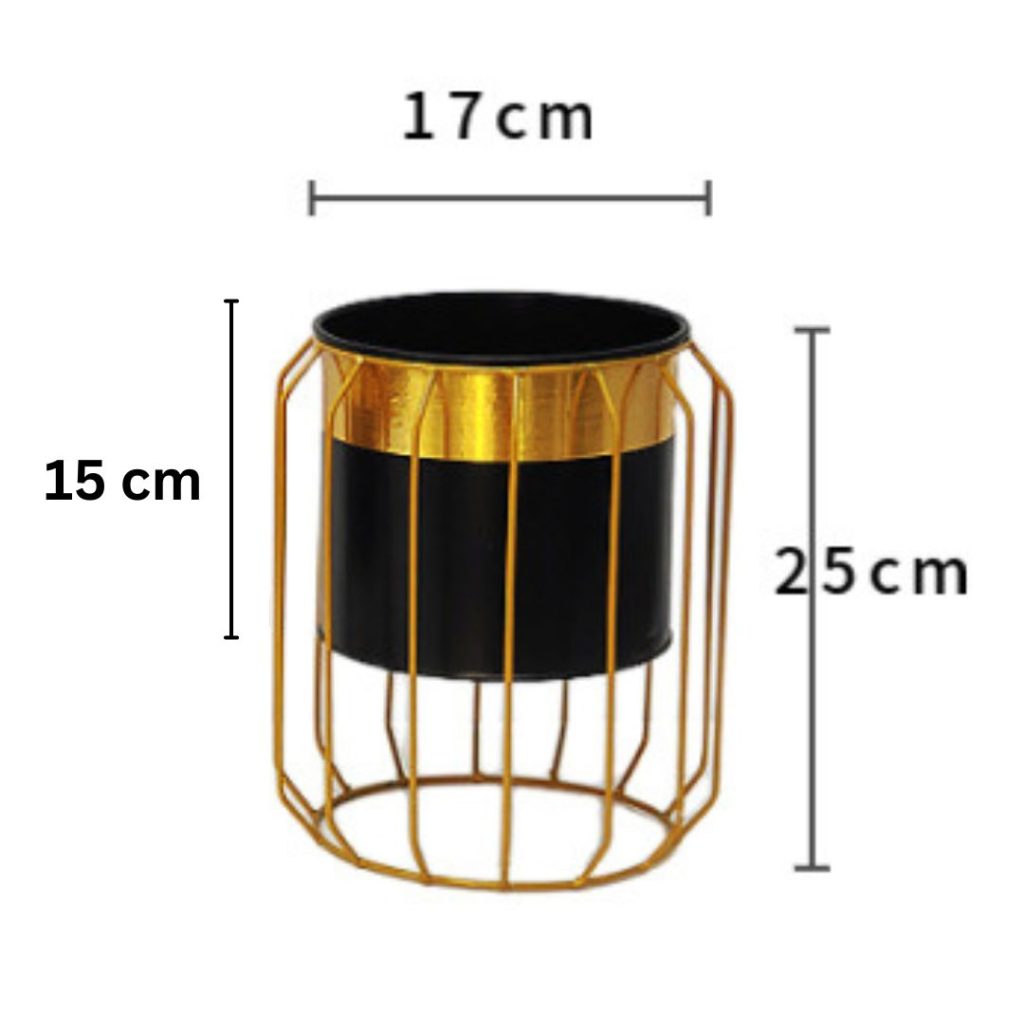 FLOWER METAL POT J0554_5