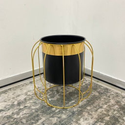 FLOWER METAL POT J0554