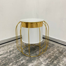 FLOWER METAL POT J0554