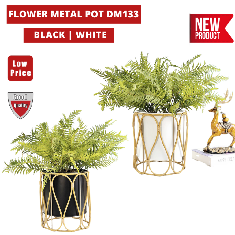 FLOWER METAL POT DM133