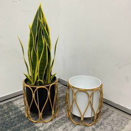 FLOWER METAL POT DM133