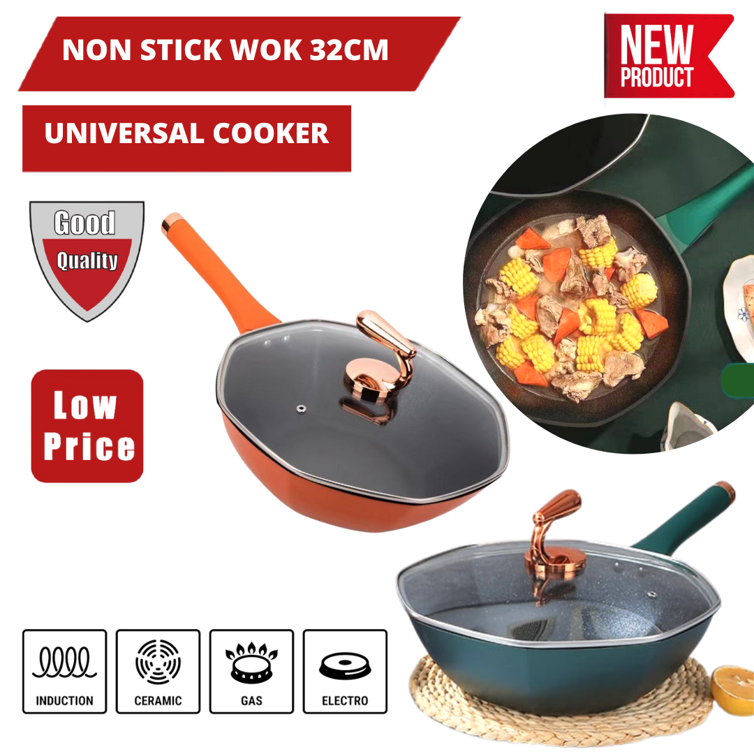 NONSTICK WOK 32CM COOKER _0