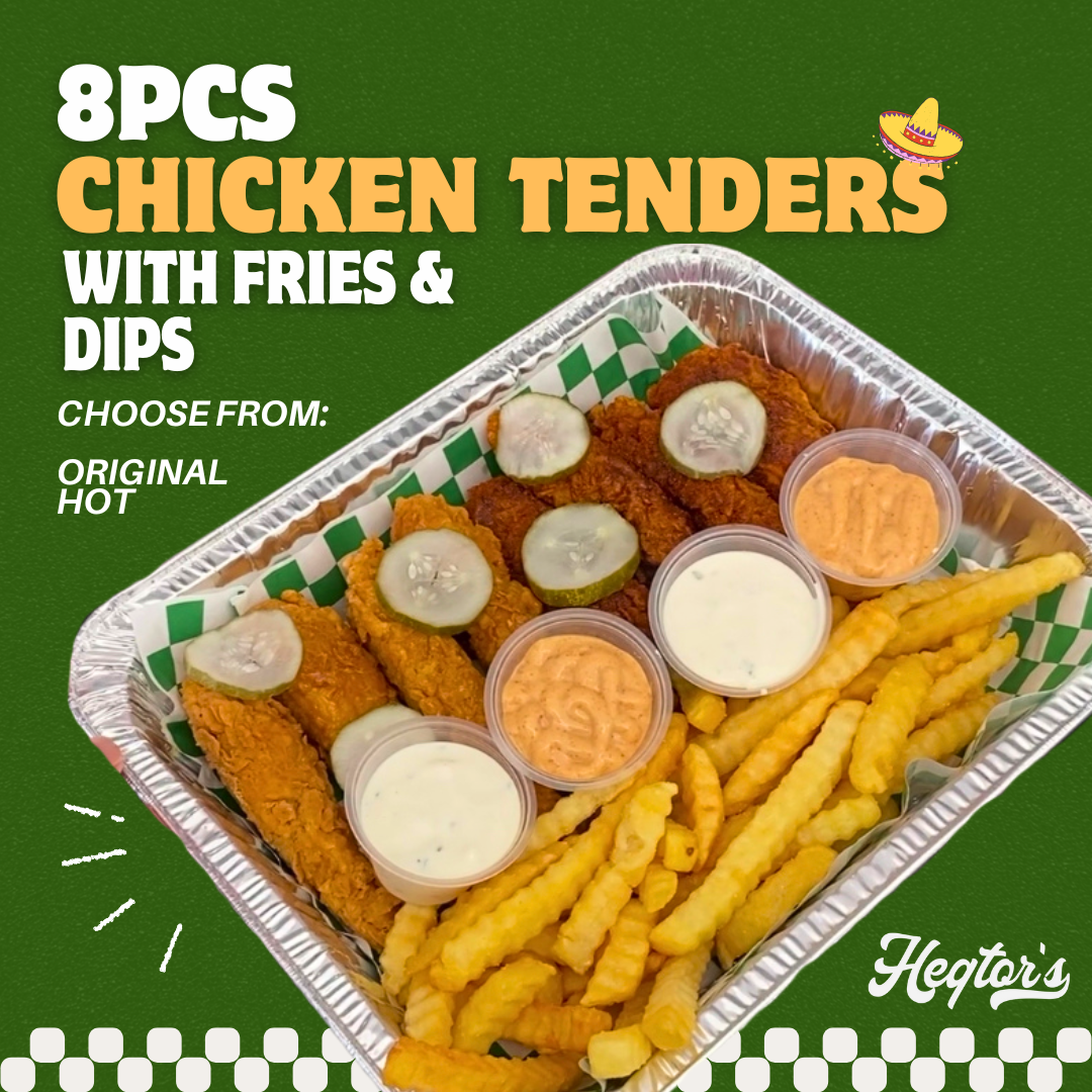 8 pc Tenders with Fries Tray