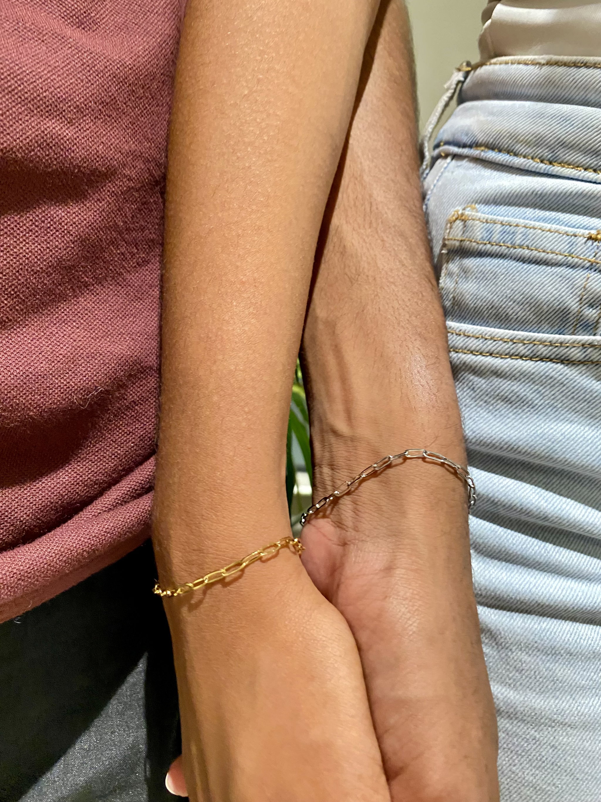 Paperclip link bracelet 💌 (Unisex)_1