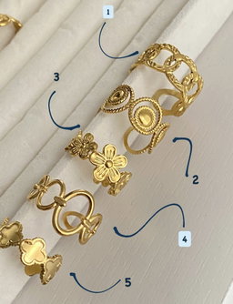 Chunky Golden Rings