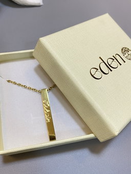 Men Rectangular Necklace (Without engraving)