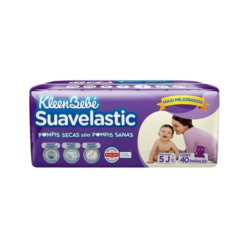 Pañales Suavelastic Etapa 5 con 40 piezas