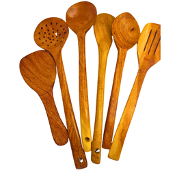Wooden Utensils set of 6