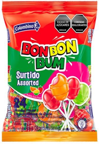 CHUPETA BON BON BUM SURTIDO 19G*24PCS*15 BOL