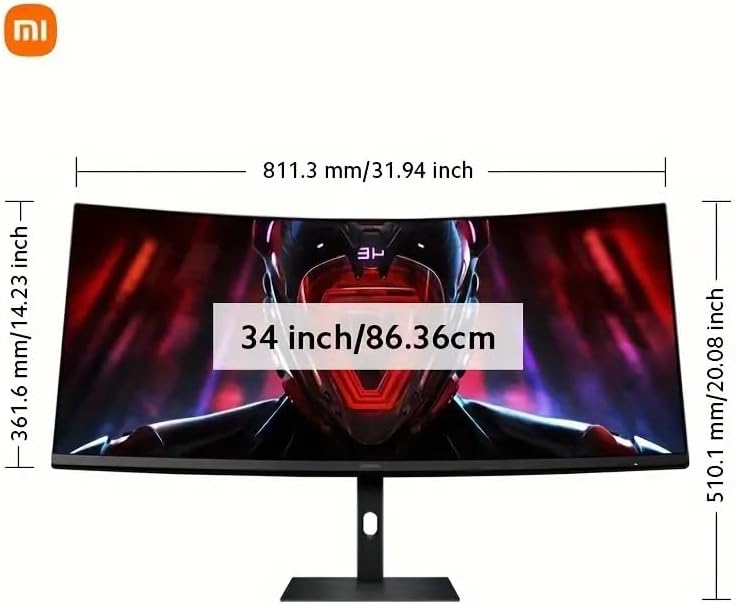Monitor Curvo Gamer 34 polegadas 180Hz Alta taxa de atualização 1ms Fast FreeSync Premium Calibração profissional 95% DCI-P3 100% sRGB_3