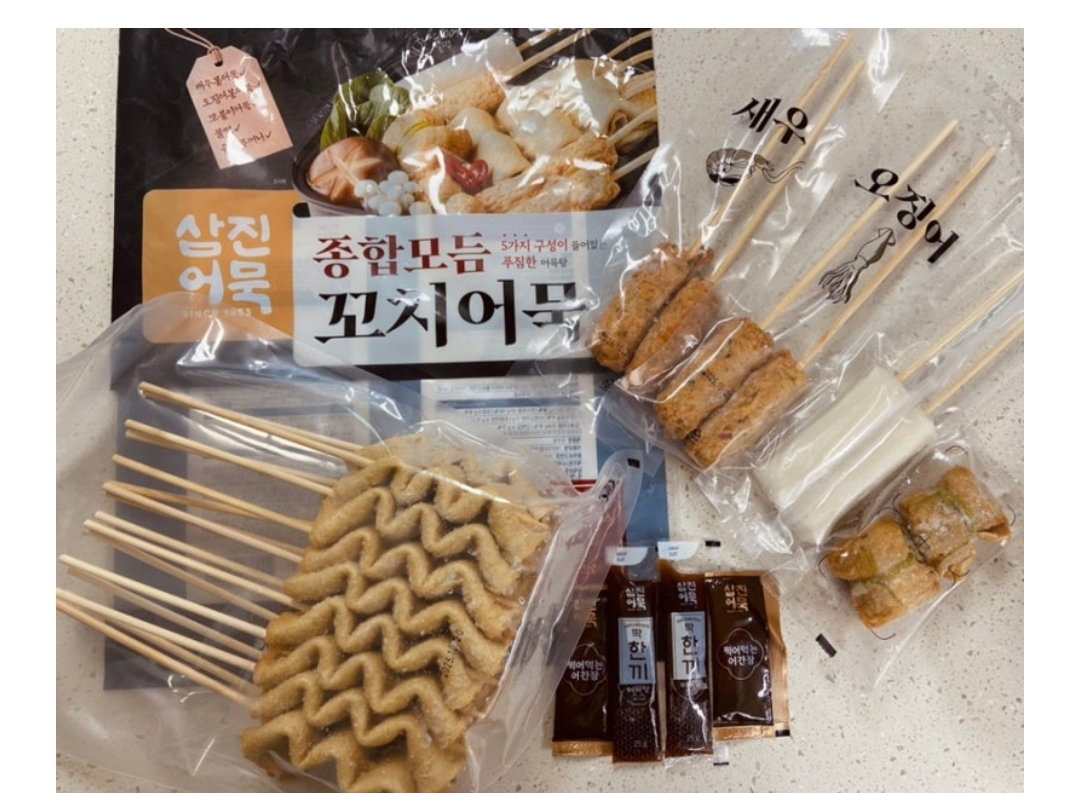 삼진어묵 꼬치어묵 모듬 1,300g Samjin Skewered Fish Cake Assortment 1,300g_1