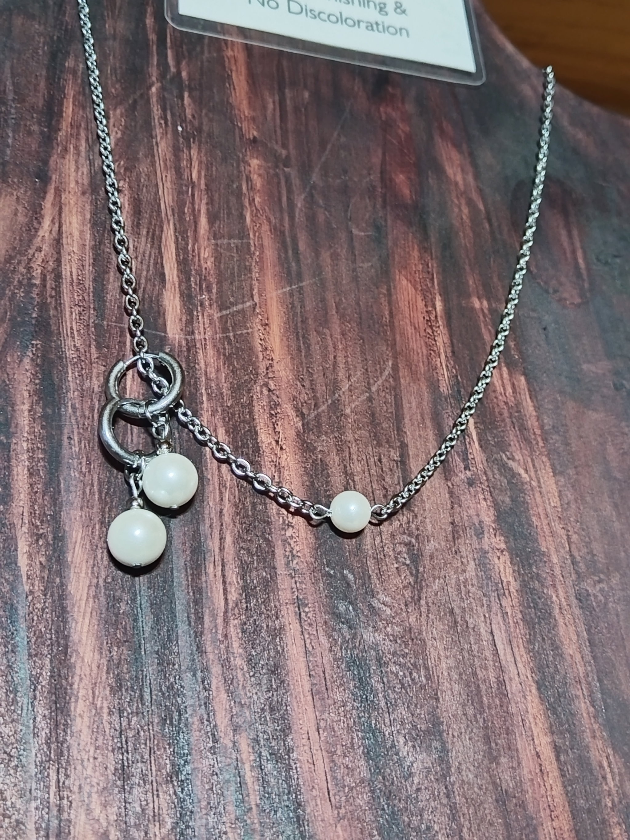 Glass Pearl necklace & earring set_2