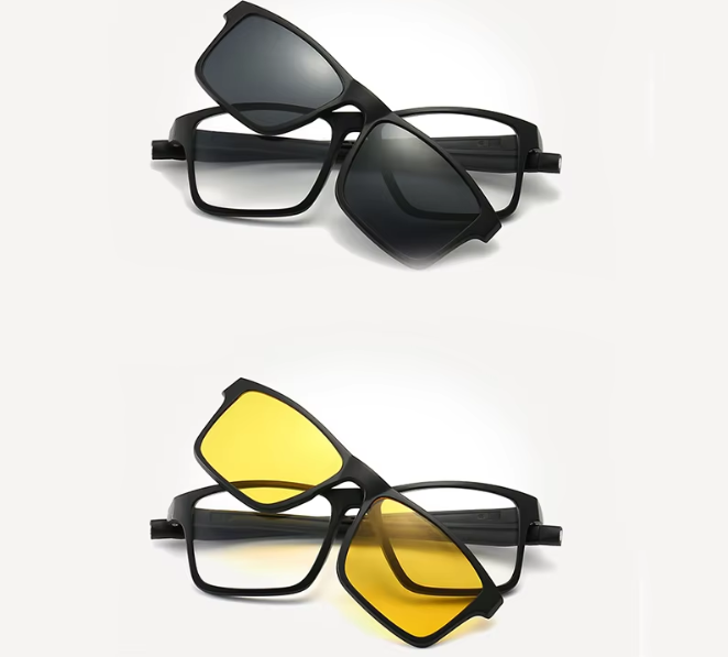 Polarized Sunglasses Men & Women - 5 in 1 magnetic clip - Magnetic hook to Hang on Neck_4