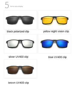 Polarized Sunglasses Men & Women - 5 in 1 magnetic clip - Magnetic hook to Hang on Neck