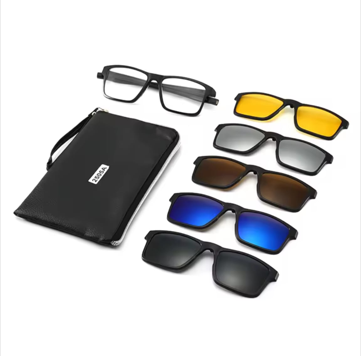 Polarized Sunglasses Men & Women - 5 in 1 magnetic clip - Magnetic hook to Hang on Neck_2