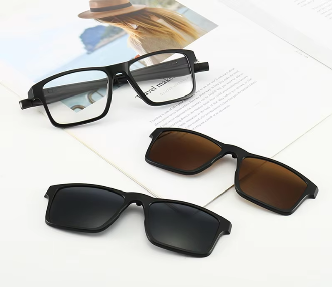 Polarized Sunglasses Men & Women - 5 in 1 magnetic clip - Magnetic hook to Hang on Neck_1