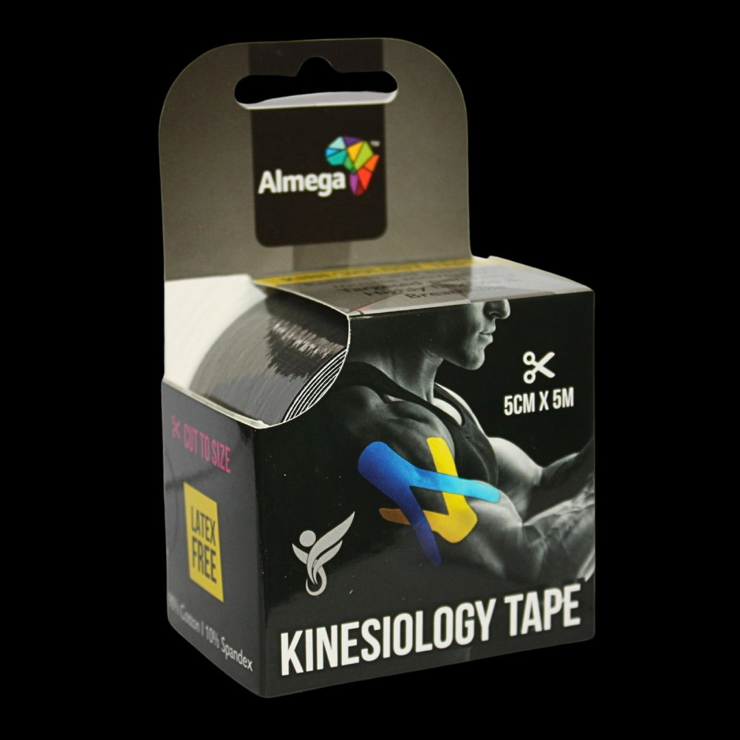 Kinesiology Tape Black Almega