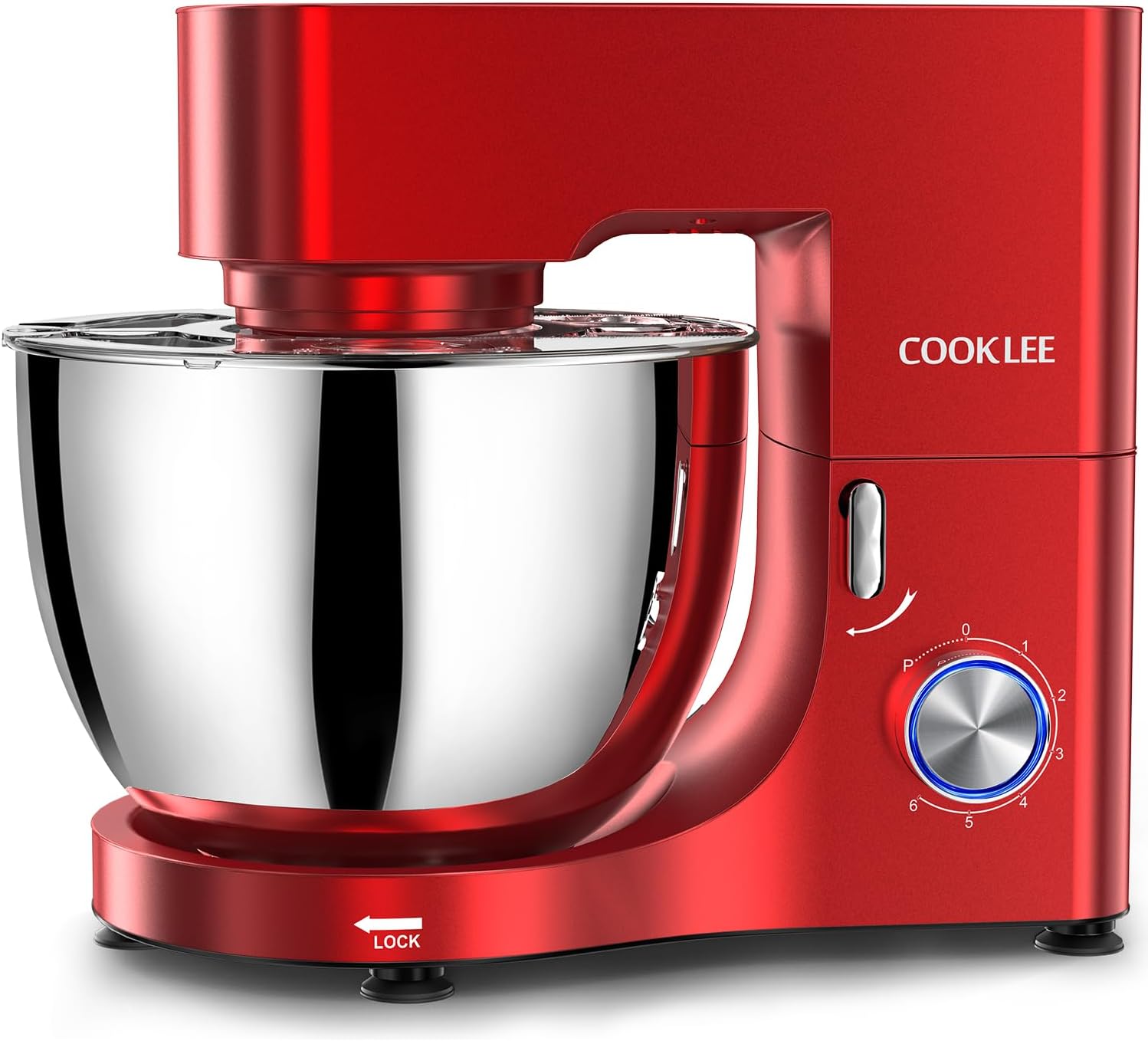 9.5 Qt Electric Kitchen Mixer (RED)