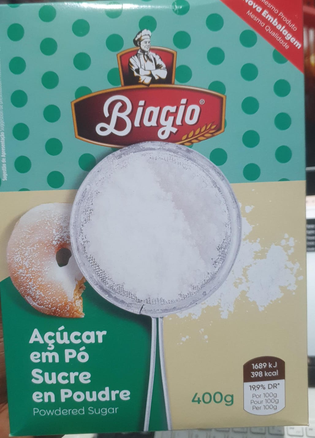 Açucar em Pó 400g