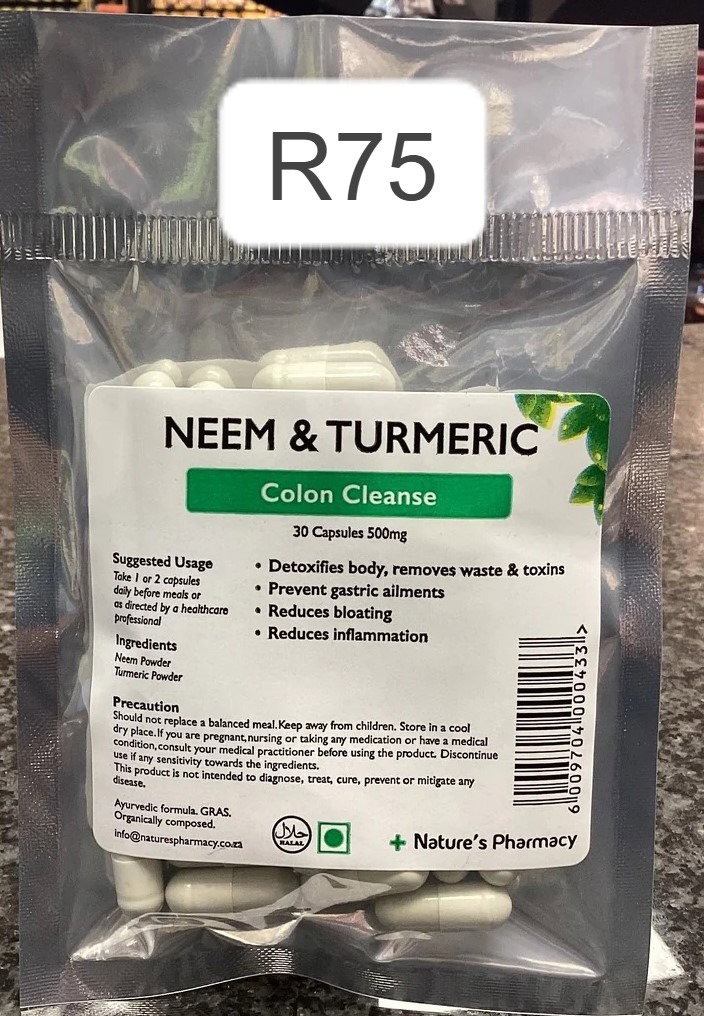 NEEM & TURMERIC Colon Cleanse 30 Capsules