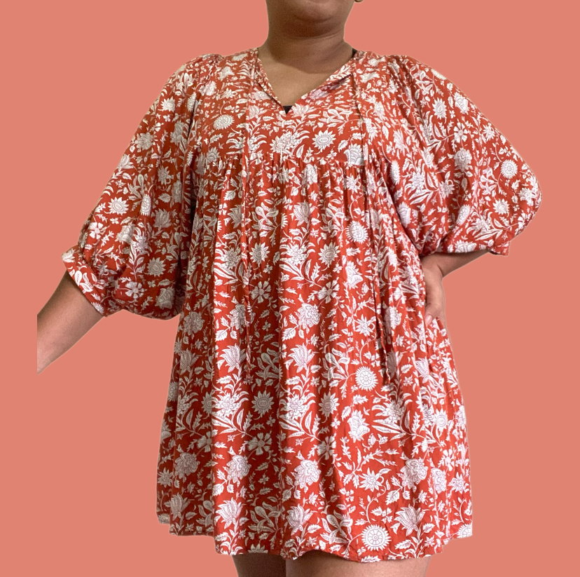 Orange Blossom Mini Dress